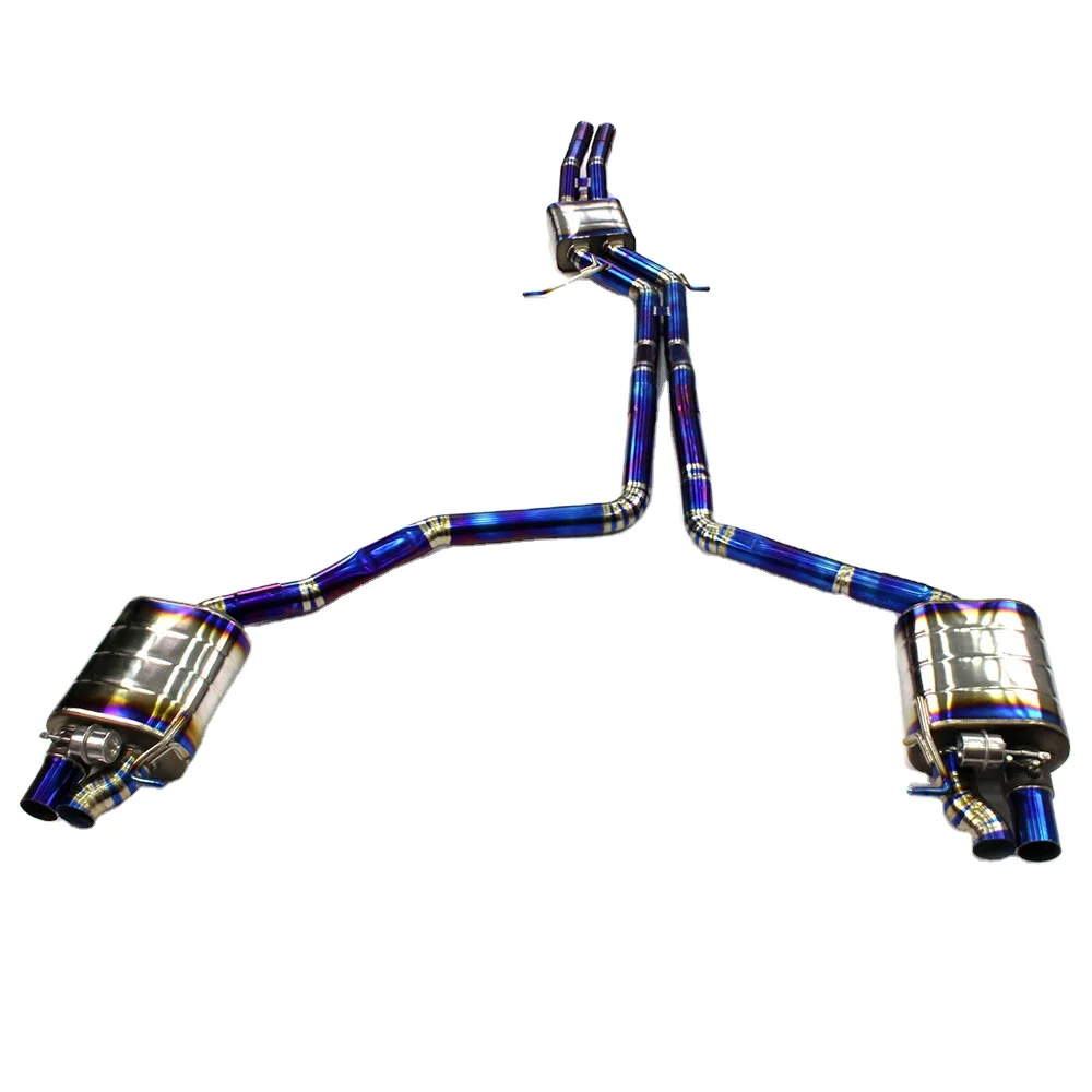 

Catback Exhaust For Audi RS6/RS7/S6/S7 4.0T 2013-2018 High Performance Titanium Straight Exhaust Pipe Muffler Exhaust Downpipe