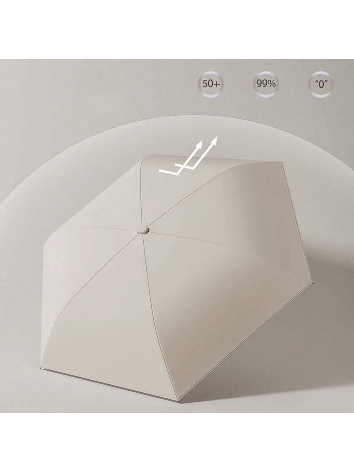 Sunscreen compact umbrella pocket UV resistant sun umbrella five fold weather friendly mini folding card umbrella