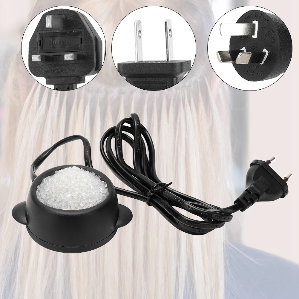 Mini Hot Glue Pot for Melting Keratin Hot Fusion Hair Extension Tools Professional Hair Extension Tools Beauty Salon EU plug