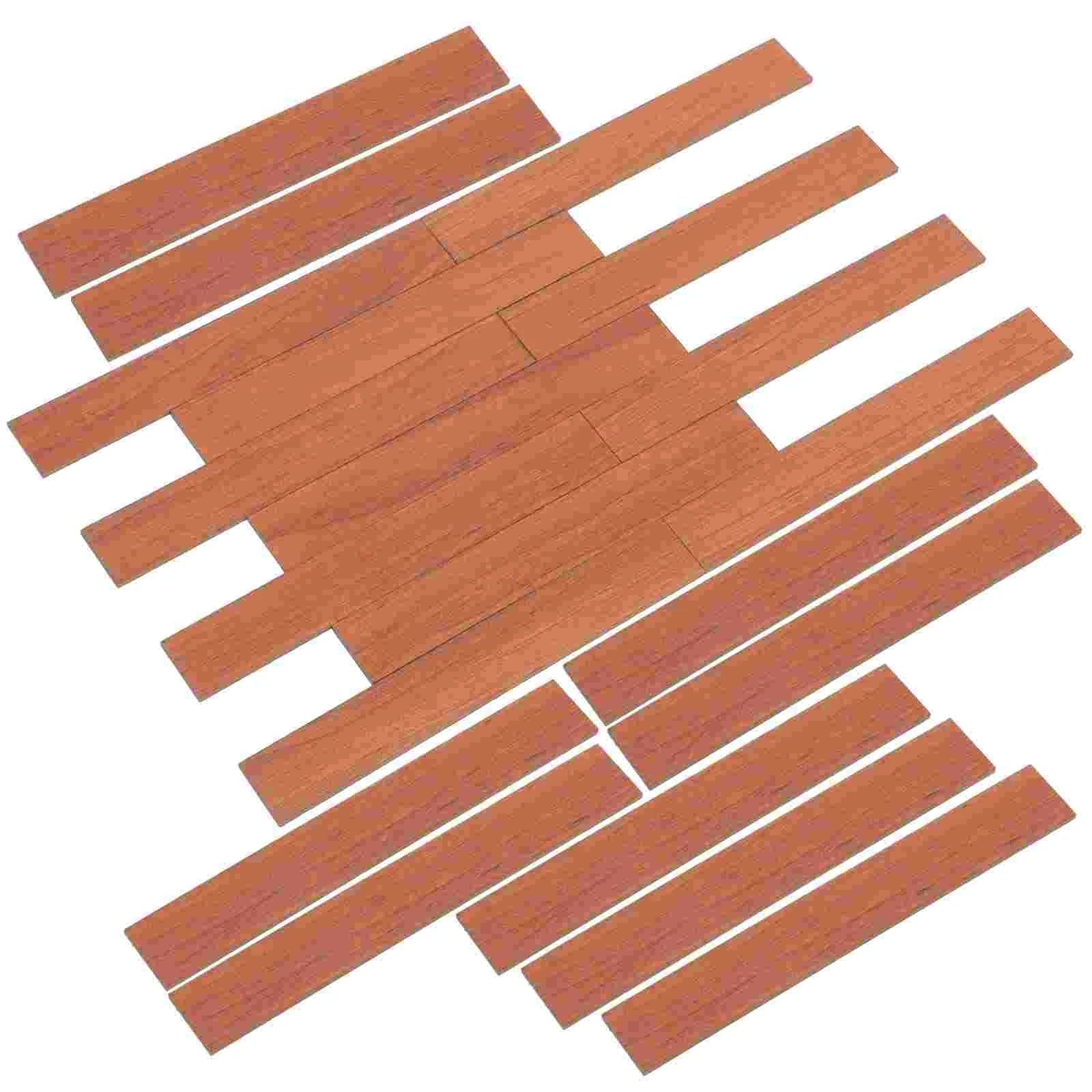 

Decor Dollhouse Wooden Floor Miniature Floorboard I-shaped Accessory Flooring Miniatures