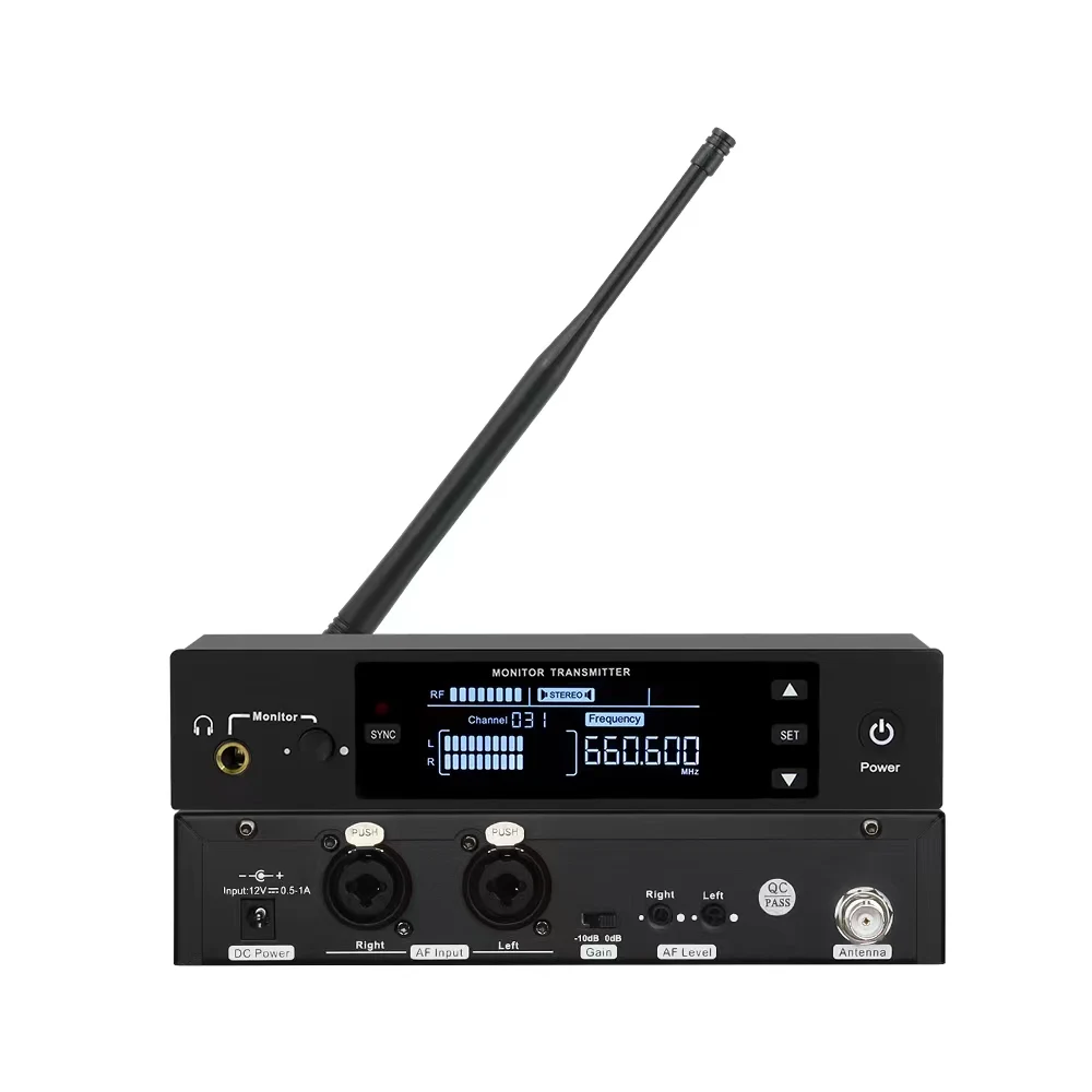 EM300 Professional Wireless In-ear Monitor Stereo/Mono 500-900MZH for Stage Studio