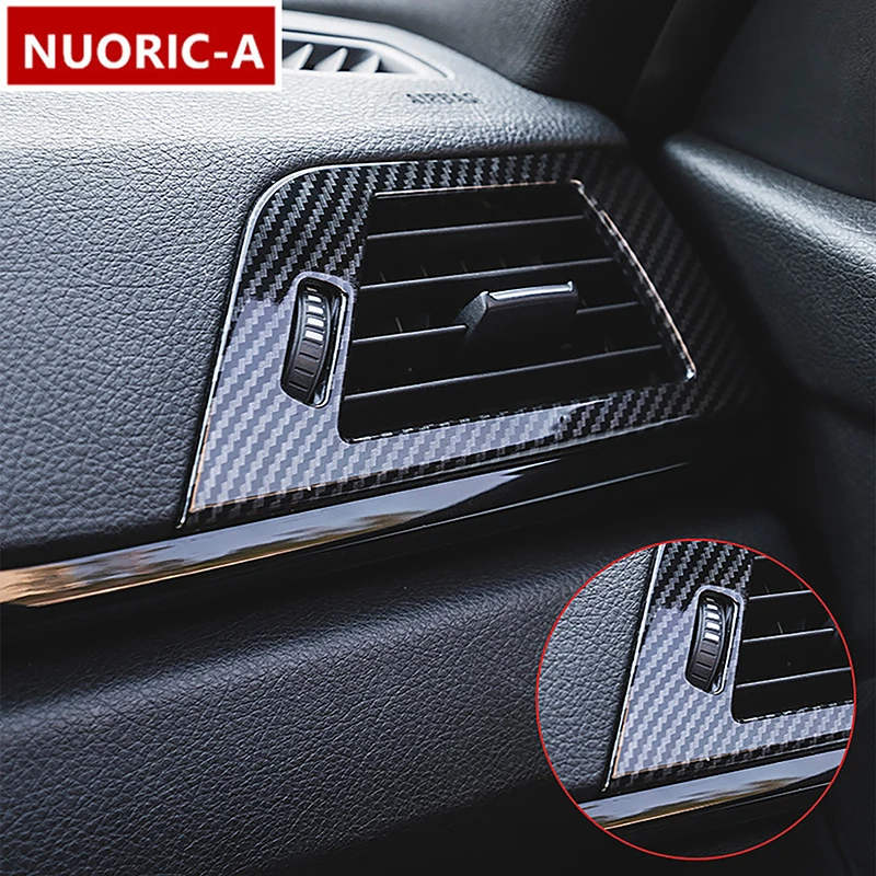 

Carbon Fiber Color Center Console Dashboard Air Conditioner Vents Panel Decoration Cover Trim For BMW 3 Series F30 2013-2019 LHD
