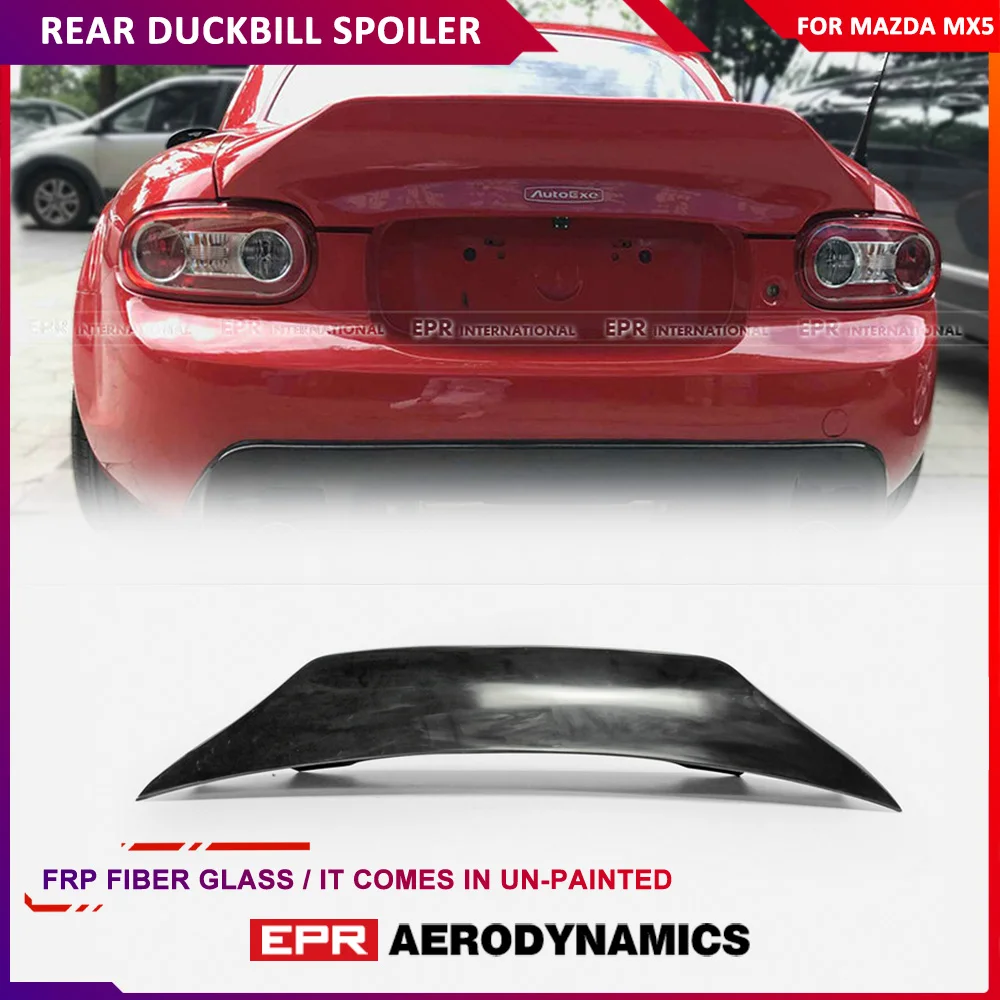 Per Mazda Mx5 Nc Ncec Roadster Miata Hard Top Solo Epa Stile Fibra Di Vetro Posteriore Duckbill Spoiler Frp In Fibra Di Vetro Splitter Ala Lip