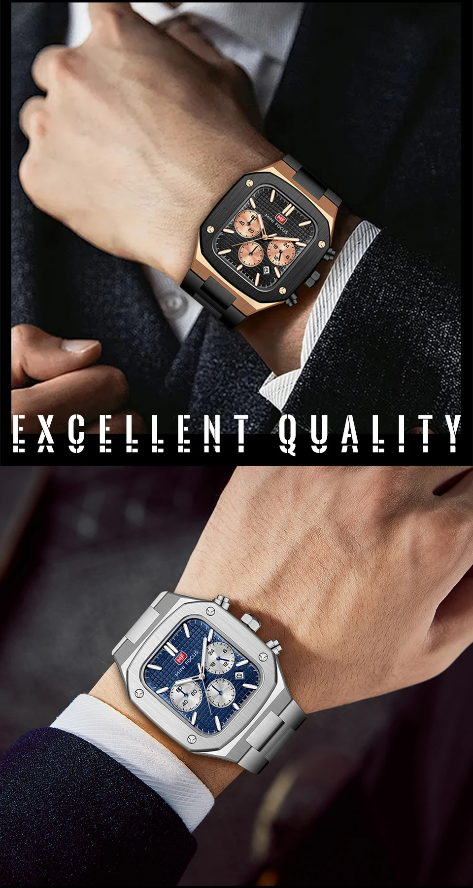 MINI FOCUS Quartz Watch for Men Waterproof_voghion.com