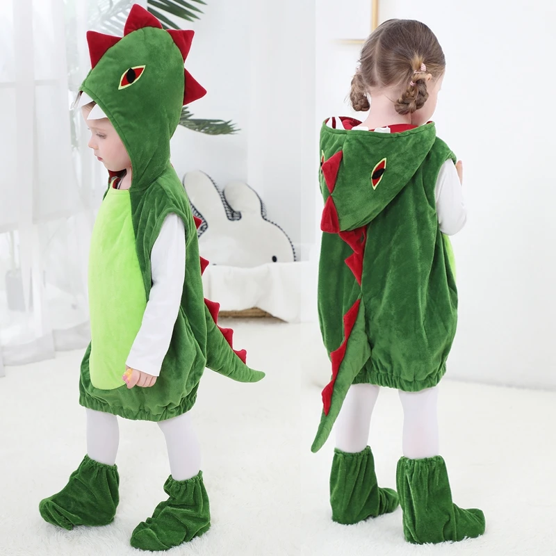 

Halloween Masquerade Cos Dinosaur Role Play Stage Party Costume Children's Dinosaur Performance Props Costume Cosplay