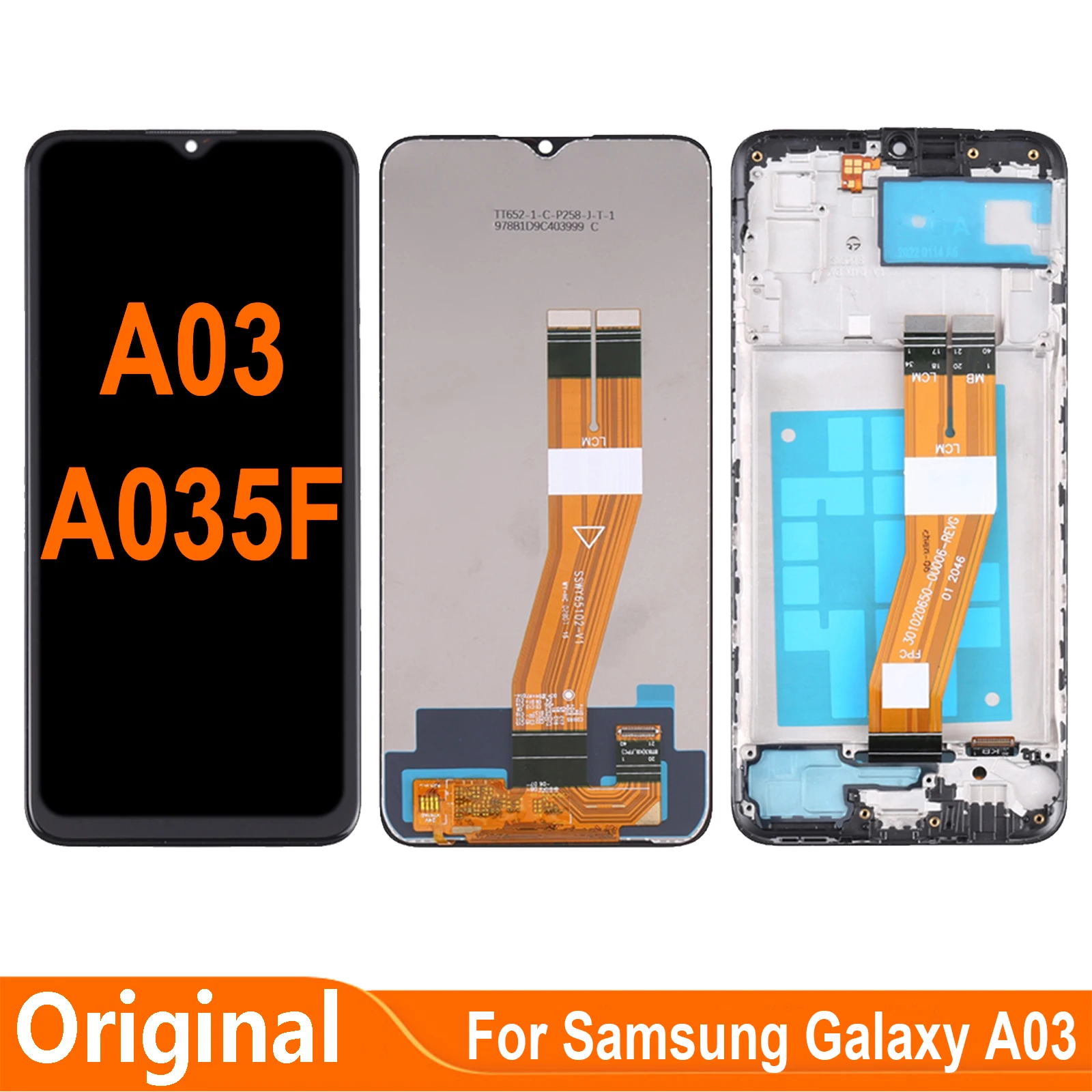 

Original 6.5'' For Samsung Galaxy A03 A035 SM-A035F SM-A035F/DS A035M A035G LCD Display Touch Screen Digitizer Assembly