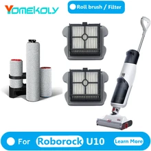 

For Xiaomi Roborock U10 Wireless Floor Scrubber Vacuum Cleaner Accessories 3 Heavy Detachable Roller Brush Washable Filter Parts