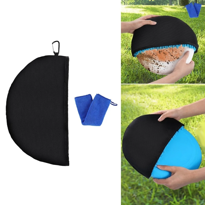 Disc Golf Cleaning Tool Waterproof Disc Golf Bag Cleaning Tools Flying Tool Golf Towel Cover