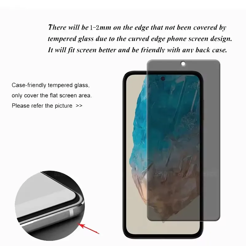 3 قطعة مكافحة التجسس الخصوصية الزجاج لسامسونج M35...