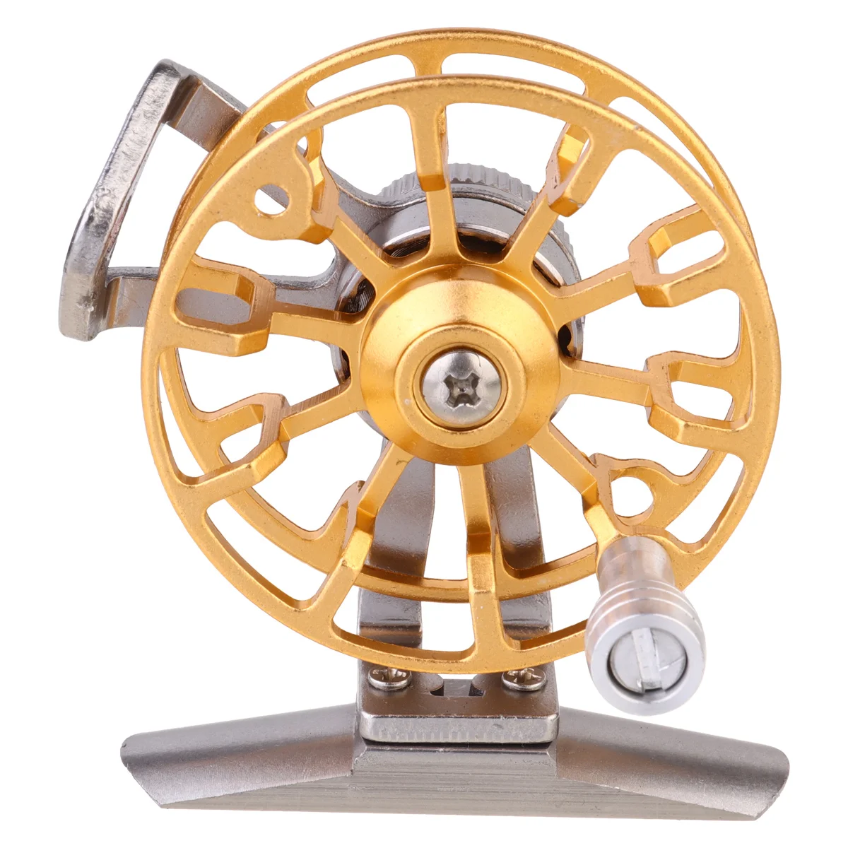 

Aluminum Alloy Fishing Reel Fishing Gear Metal Fishing Reel Fishing Wheel Right Hand Fly Fishing Reel Large Size 7x5.4x3cm