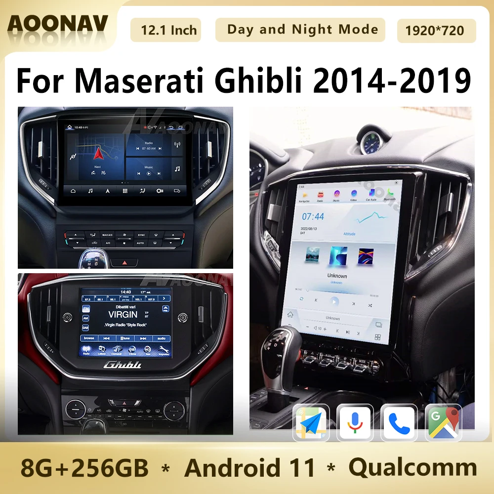 

Android 11 Car Radio For Maserati GHIBLI 2014-2019 Qualcomm Vertical Touch Screen 256G GPS Navi Multimedia Video Player Unit