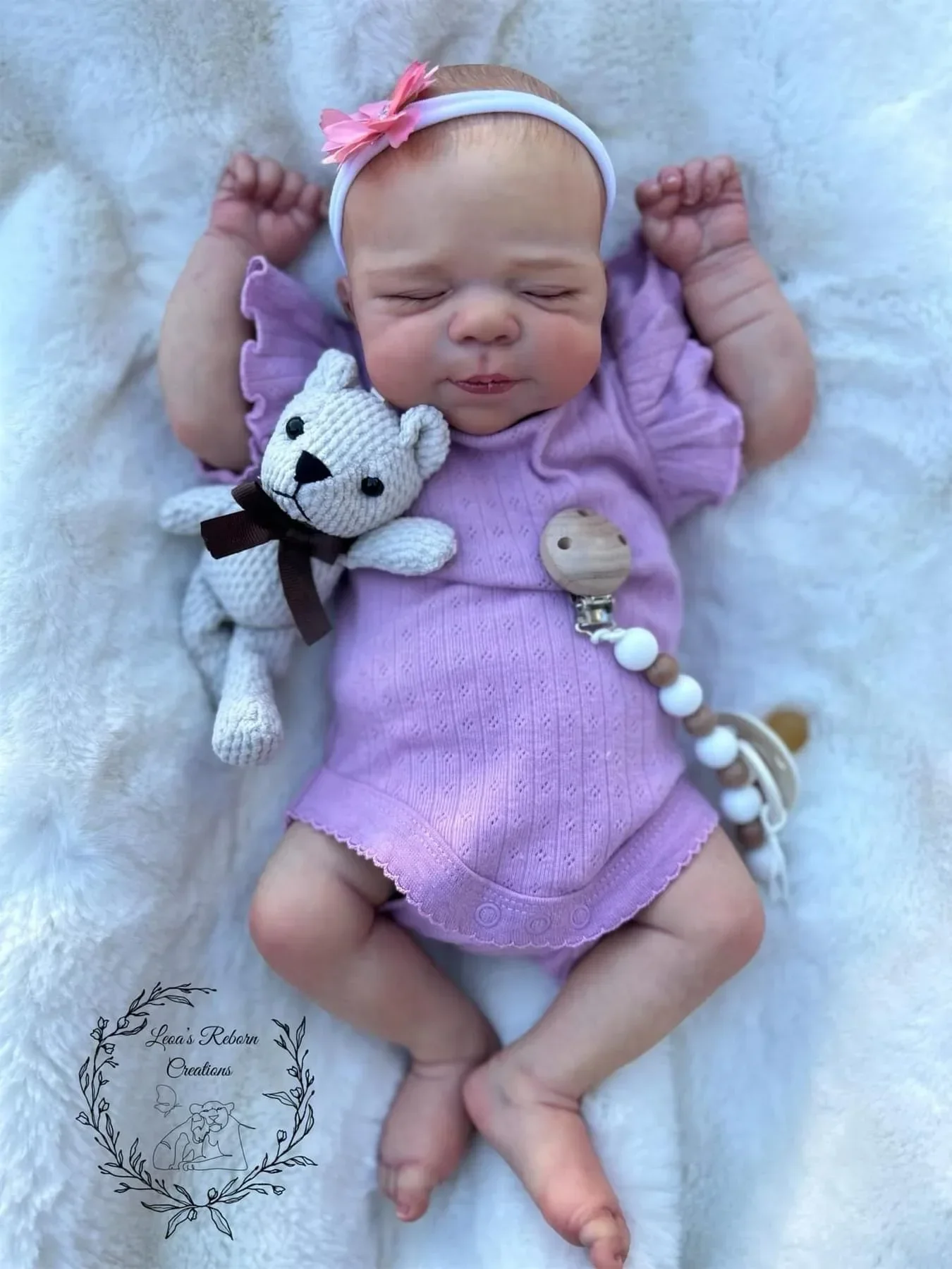

NPK 19inch pascale Soft Body Newborn Baby Reborn Doll Lifelike Soft Touch Cuddly Baby Multiple Layers Painting 3D Skin
