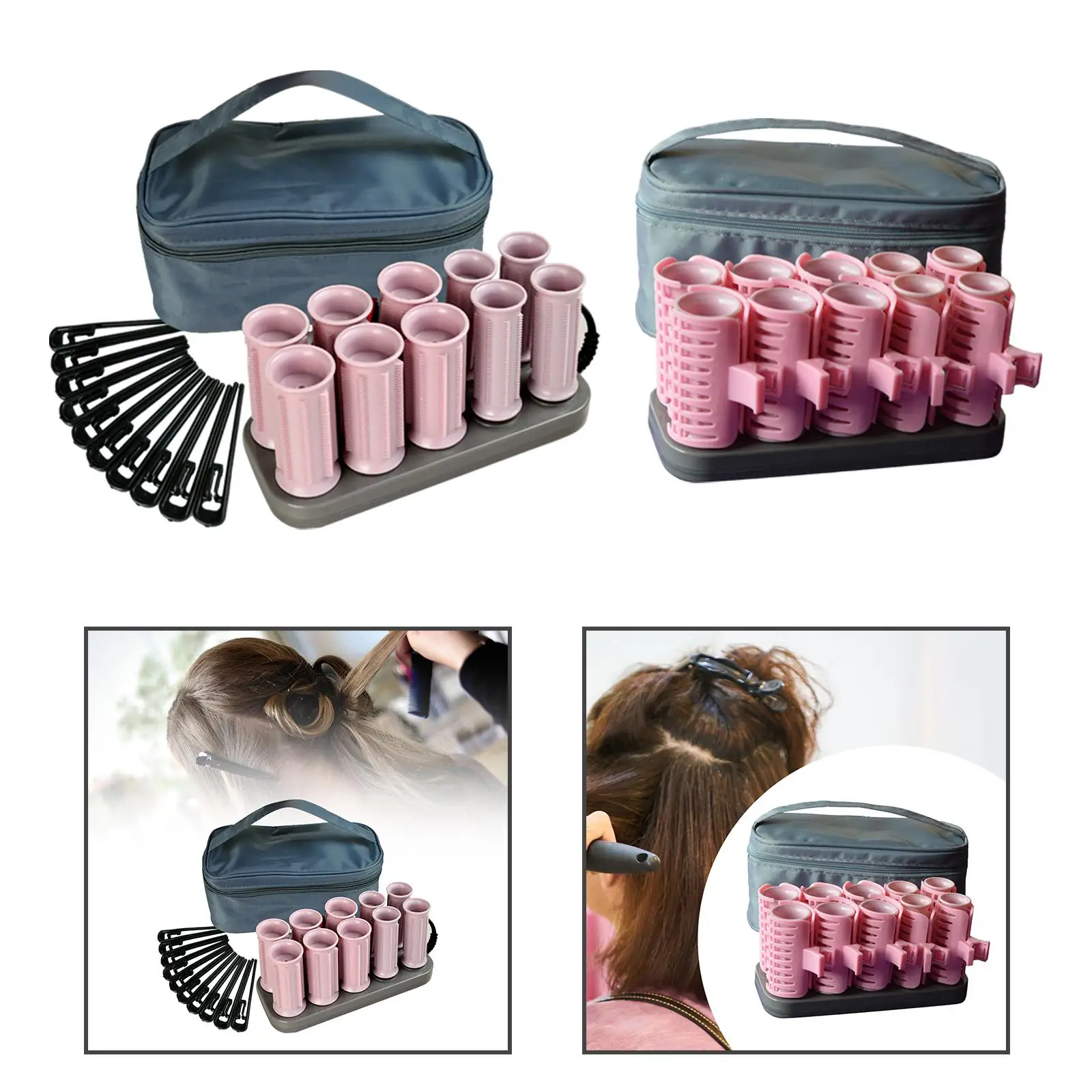 10Pcs Heated Hair Rollers Classic 70W DIY Hairstyles Electric