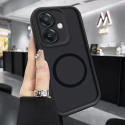 Enhanced Phone Case with Anti-Drop Soft Silicone Back Cover and Wireless Magnetic Sticker for OPPO A3X 4G (BK-JTKS-ZP1)