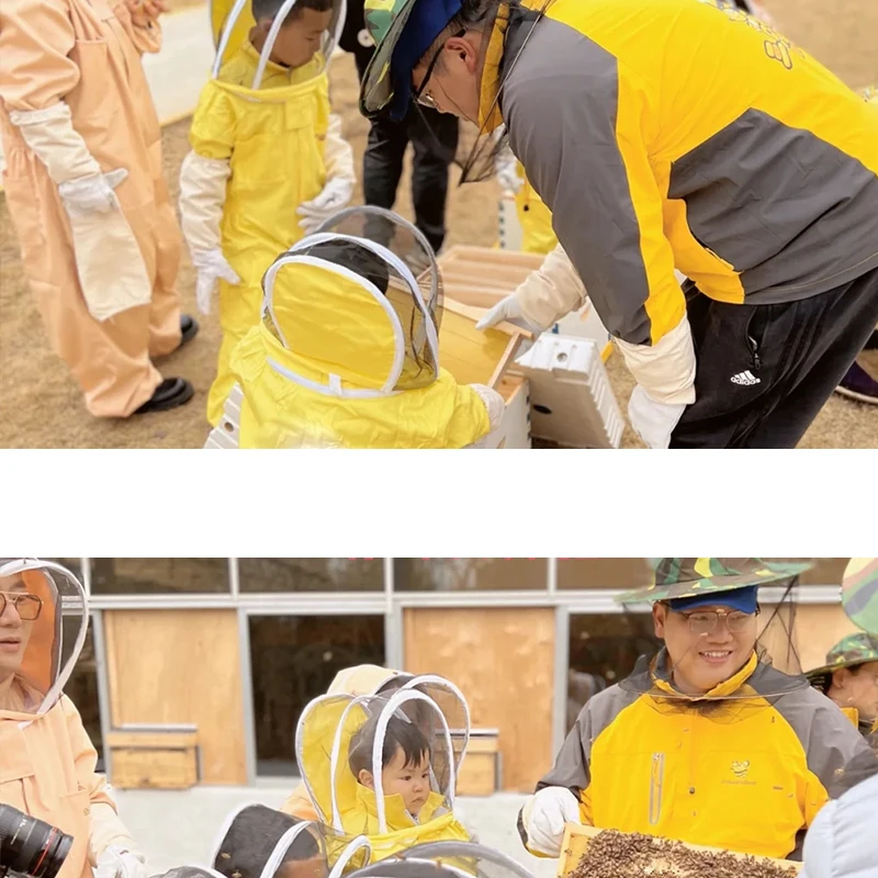 1Set Children Anti-Bee Suit Breathable Suit for Kids Beekeeping Practicekid Beekeeping Clothing Apiculture Equipement + Gloves 5