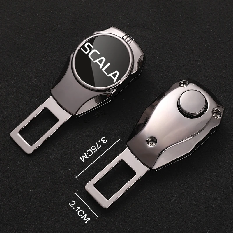 Car Interior Seat belt Clip Metal Extenders Car Accessories For SKODA SCALA