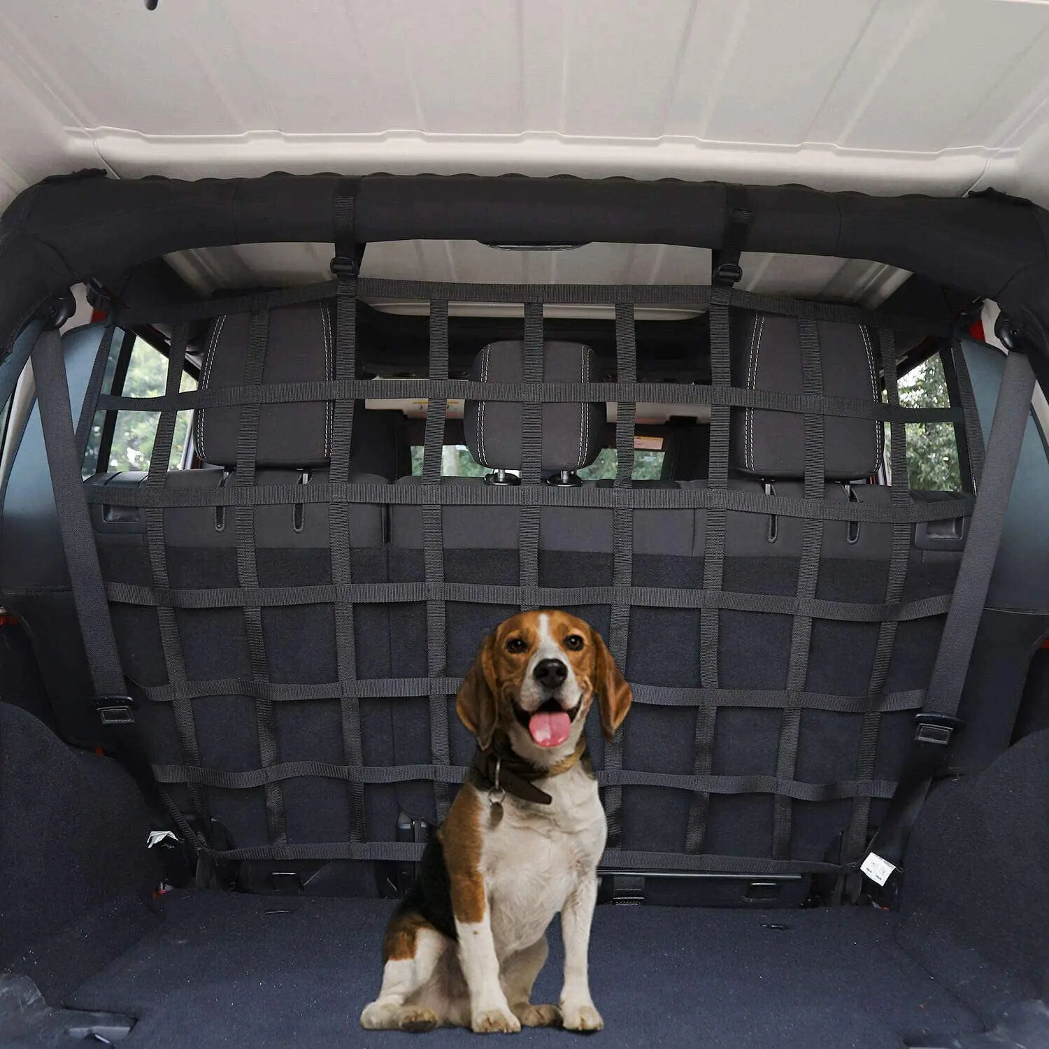 Car Trunk Isolation Net Pet Barrier Cargo Divider Safety Mesh For - View #10