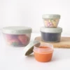 4pcs Baby Food Freezer Storage Containers, Reusable Plastic Food Storage Containers With Lids, Deli & Soup Containers 4