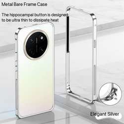 Breathable Slim Aluminium Metal Bumper Frame Case වන ☑️ for Honor X60 GT (Silvery)