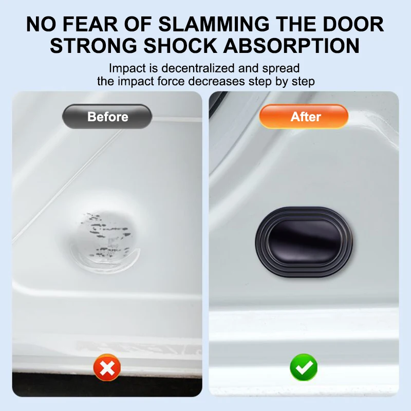 car door gasket 12PCS Car Door Anti-shock Silicone Pad Shock Absorbing Gasket Trunk Sound Soundproof Thickening Cushion Seal Stickers