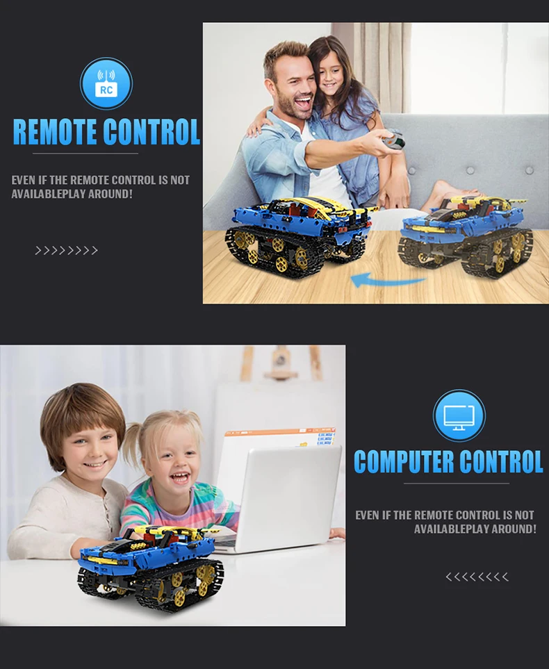 Technical APP Remote Control Double-sided Tank K96129 Chain Vehicle Bricks Building Blocks Programming Toys For Boys Moc Gift mesh stress ball