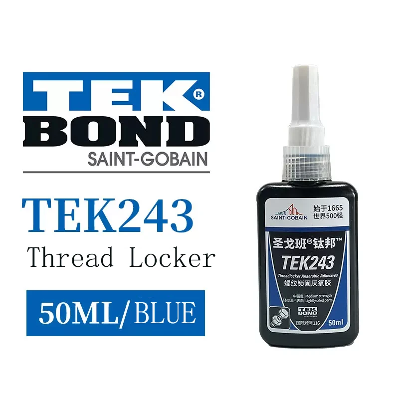 

TEKBOND 239 277 Thread Locking Agent 50ml Sealant For Mechanical Maintenance To Prevent Screws From Falling Off