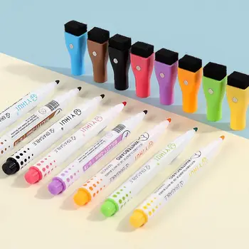Pennarello per lavagna magnetica cancellabile con pennello Lavagna Graffiti Penna per lavagna Arte Cancelleria Pennarello artistico multicolore