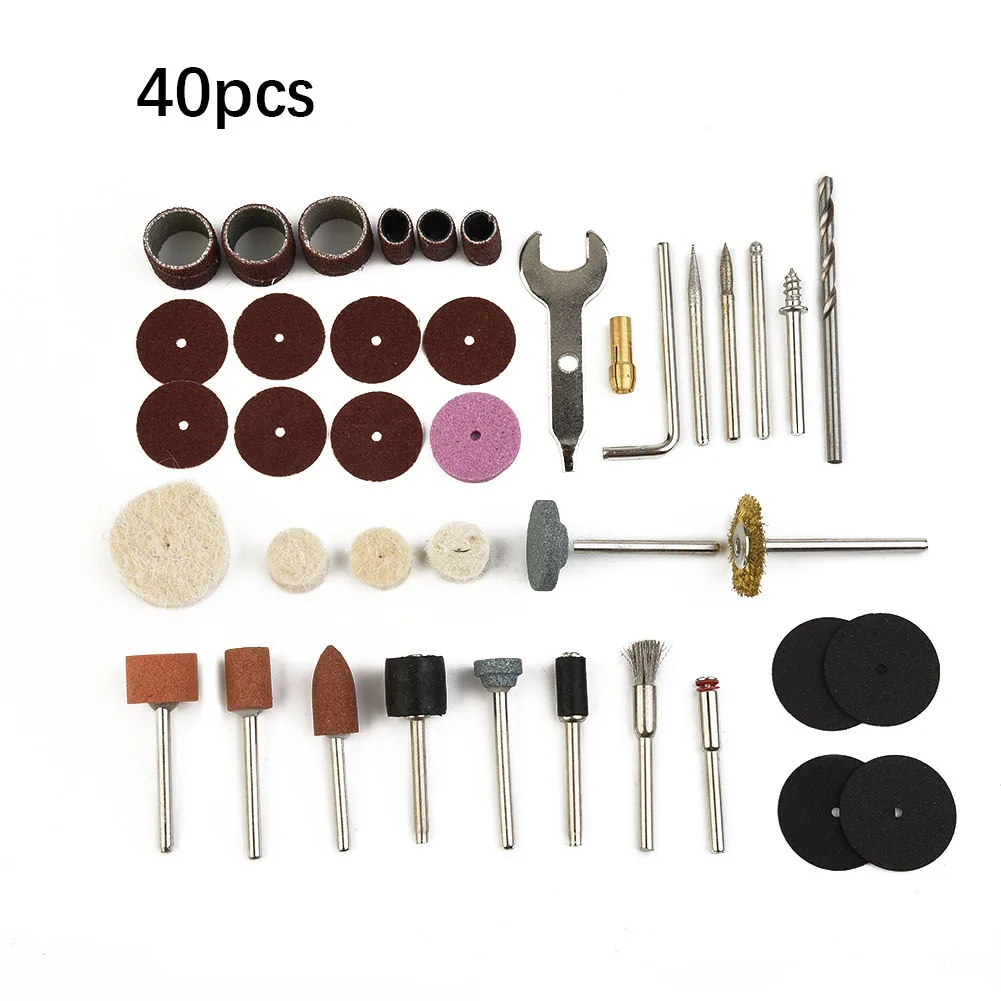 

Sanding Carving De-burring Wood 40pcs/Set Grinding Rotary Tool Accessories Polishing For Electric Drill Grinder High Quality