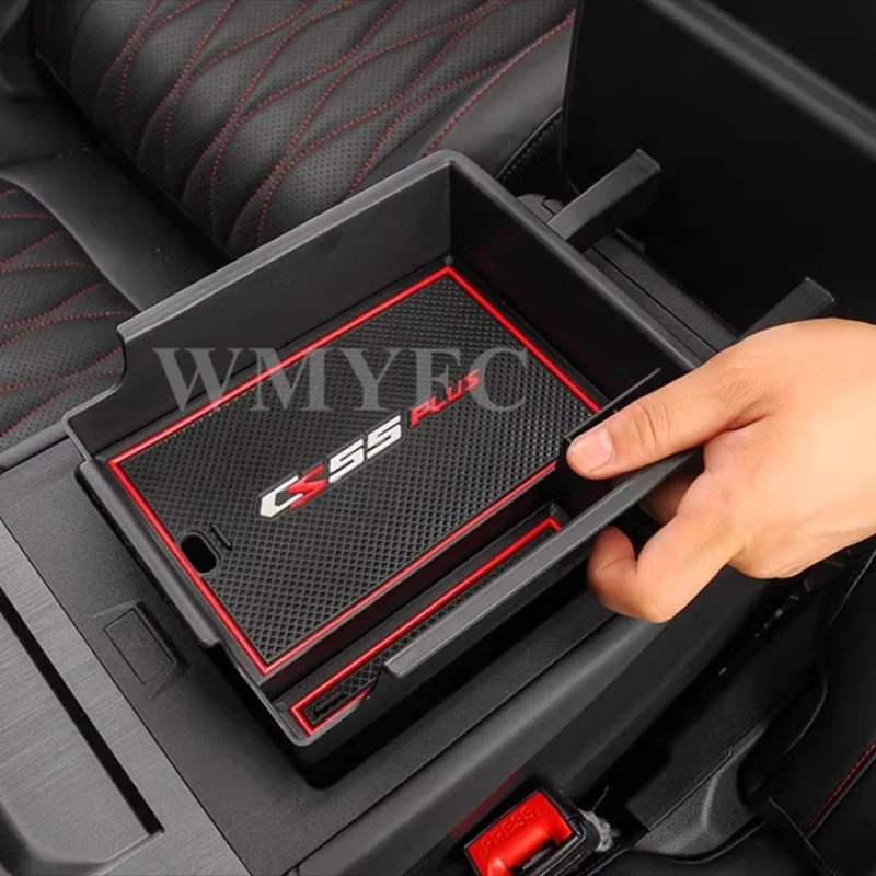Car Armrest Box Interlayer Storage Box Accessories 1pc for Changan CS55 PLUS