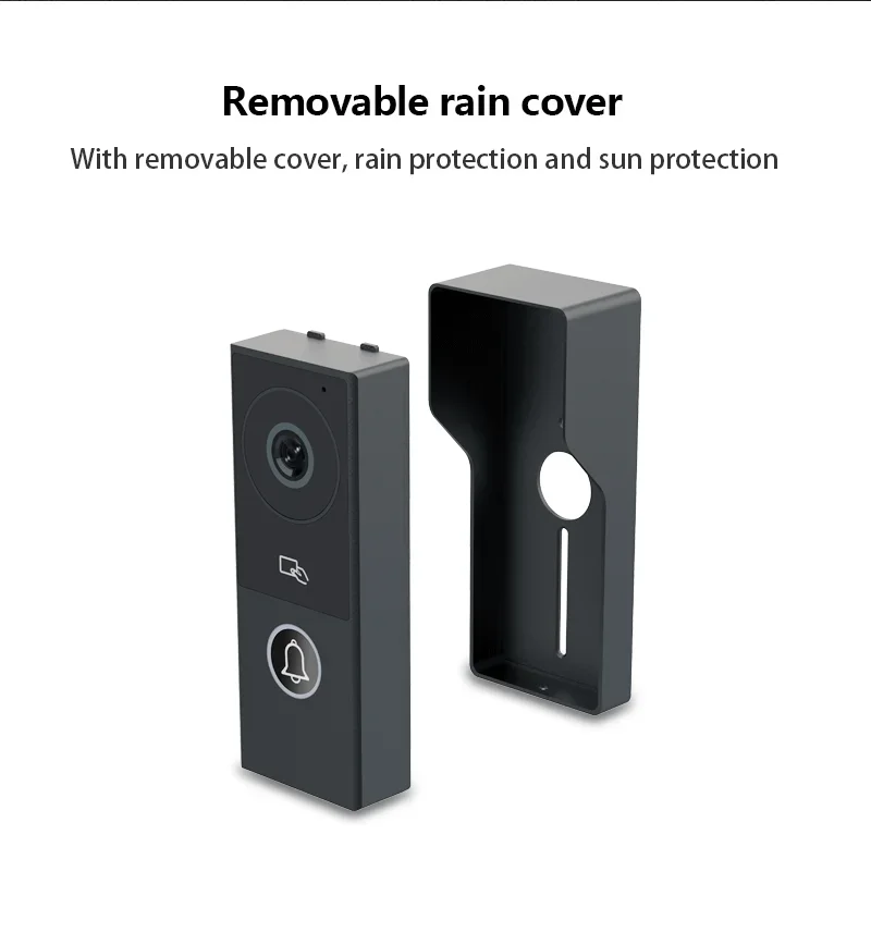 ANJIELO 2 Wire Visiophone Doorbell Video Intercom System for Home Metal Door Pho