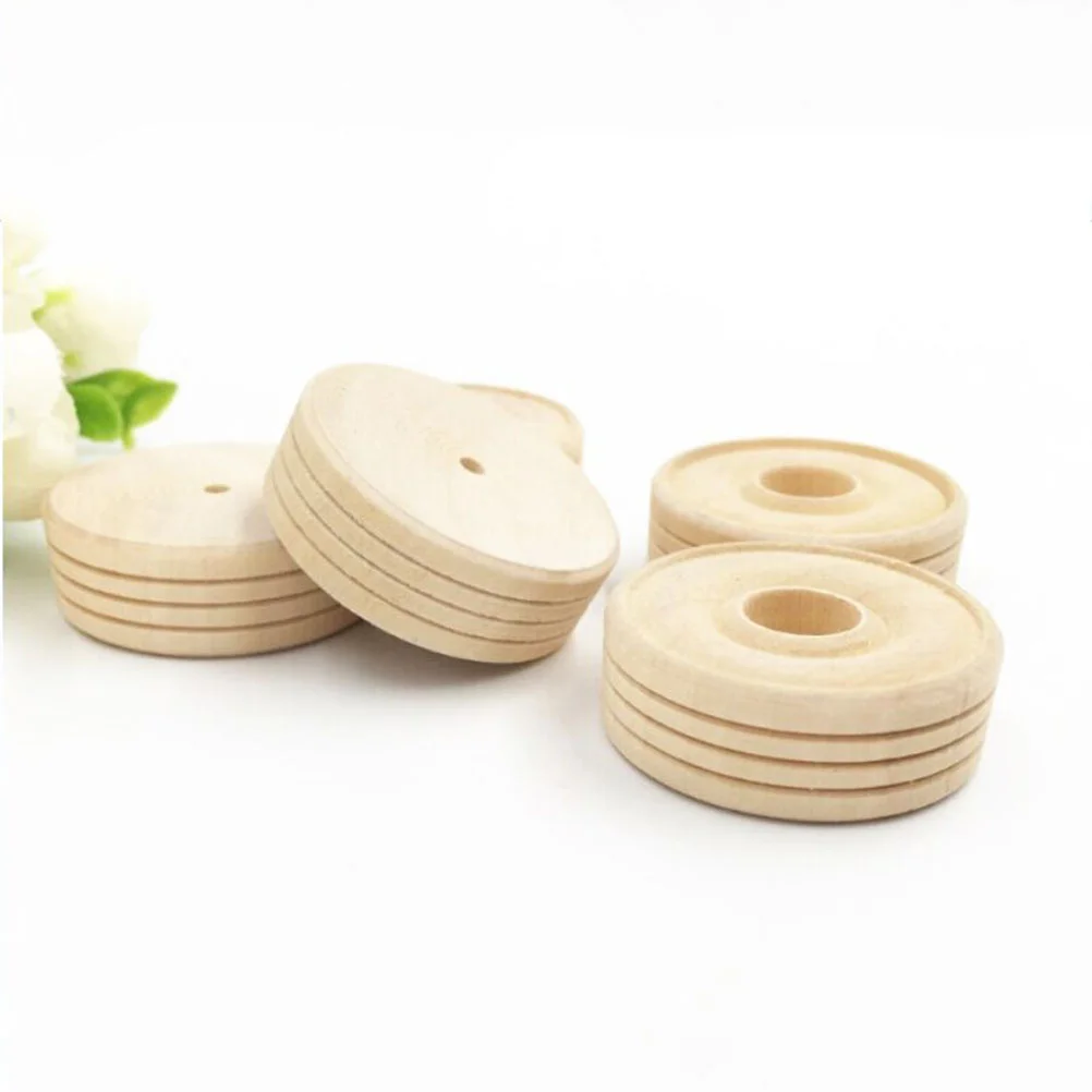 

Round Wooden Small Wheels Toy Accessories DIY Handmade Crafts Supplies For Kids Children DIY Wheel Model Accessories