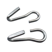 10 Pairs Stainless Steel Hooks Curb Chain Hook Double Hook With Left And Right Sides 1