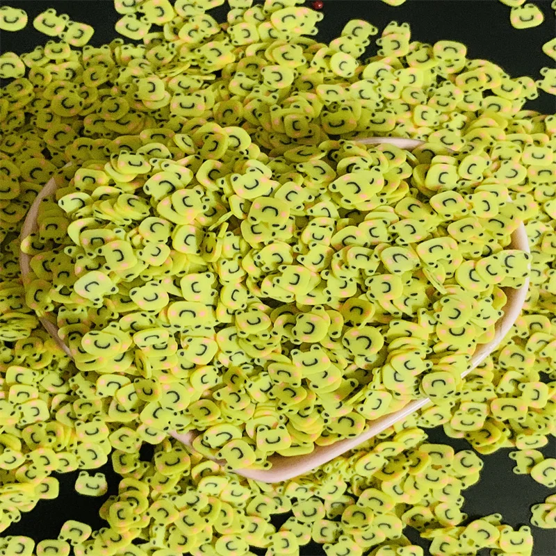 20g/lot Frog Polymer Clay Slices For Diy Crafts 5mm Plastic Mud Particles  Clays