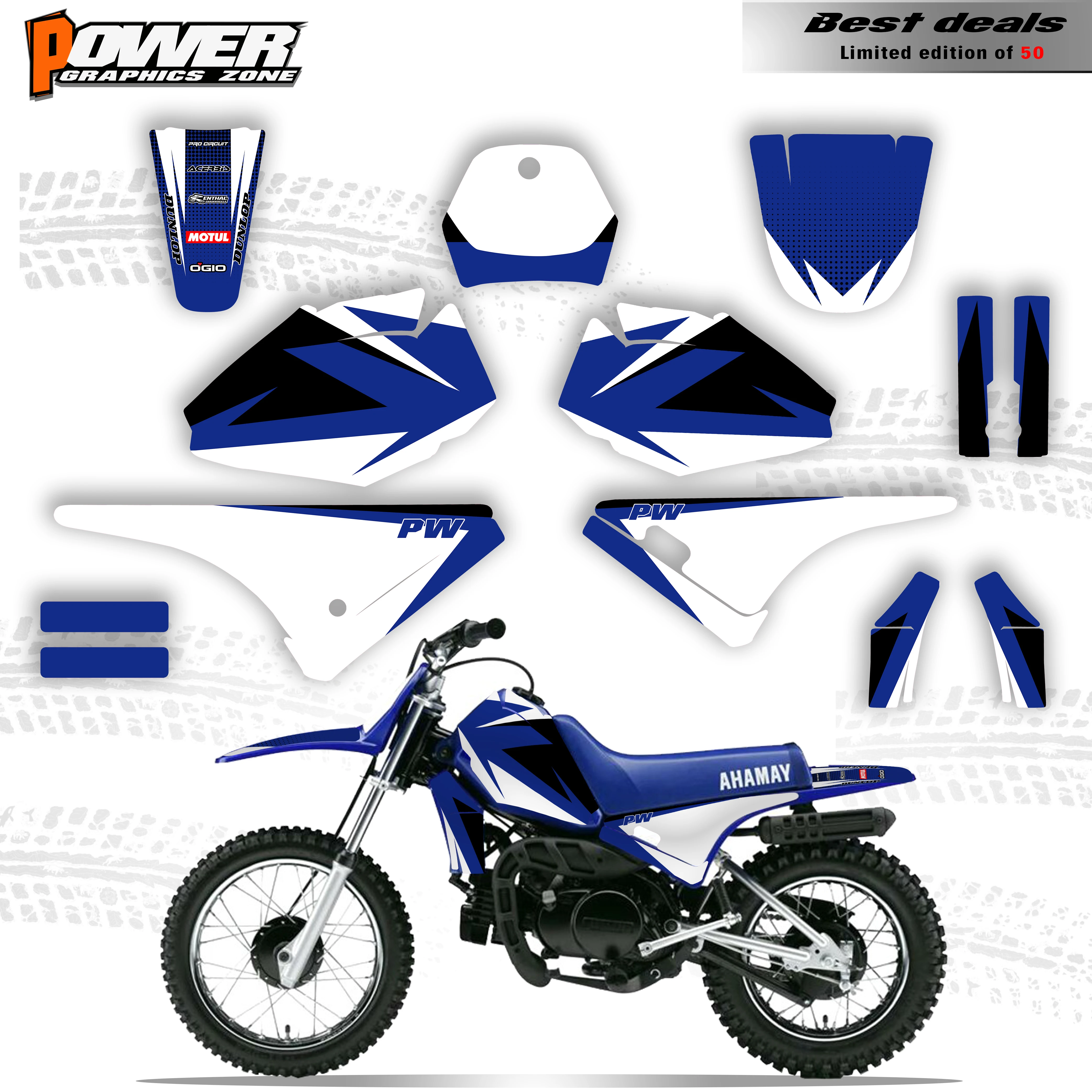 Yamaha Pw80 Sticker Kit Decal Stickers Kits Yamaha Pw80 Decal