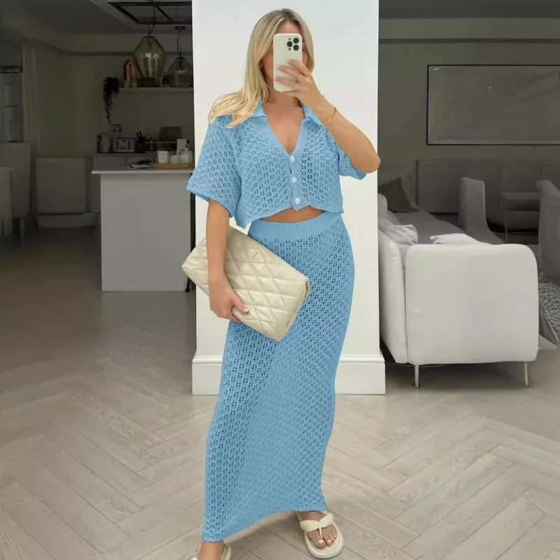 Рисунок 3 - Лето 2024, вязаный крючком однобортный