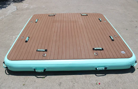 Drop Stitch Pad Floating Swim Platform, Air Raft Yacht, Jet Ski Dock, Inflatable Platform