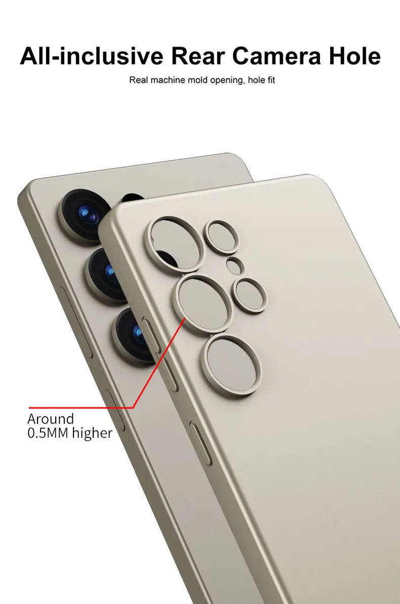 Ultra-thin Matte TPU Soft Case for Samsung Galaxy S25 Ultra Camera Protective Sk