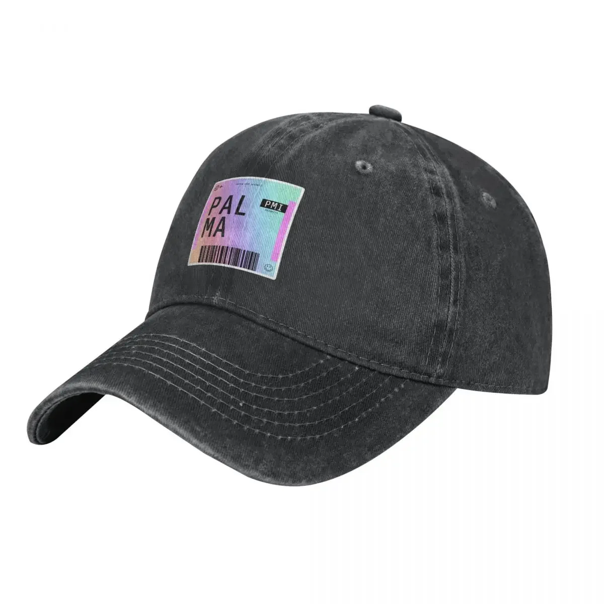 Palma Boarding Pass Pmi Rainbow Gradient Cowboy Hat Derby Hat Alpinismo Anime Hat Custom Cap Men Hats Women'S