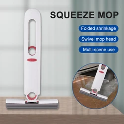 Mini Squeeze Mop Portable Cleaning Mop Handheld Desk Bathroom Car Window Glass Sponge Cleaner Household Cleaning Tools
