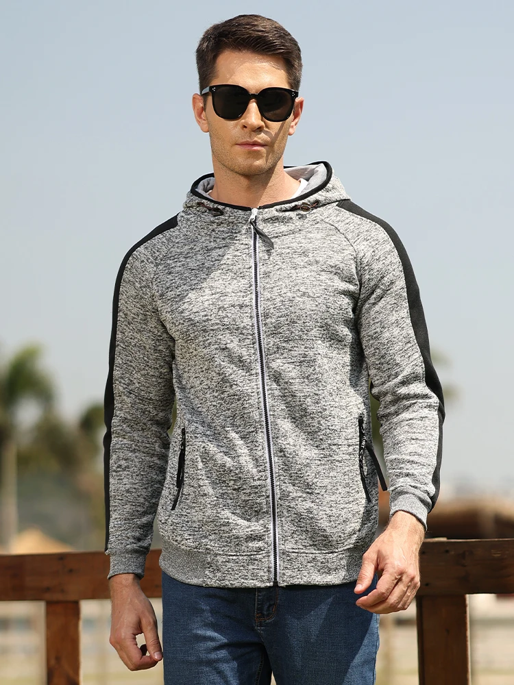 

Men's Zip Hoodie Jackets Hooded Coats Casual Sweatshirts Male Autumn New Tracksuit Fashion Streetwear Mens Clothing Outerwear