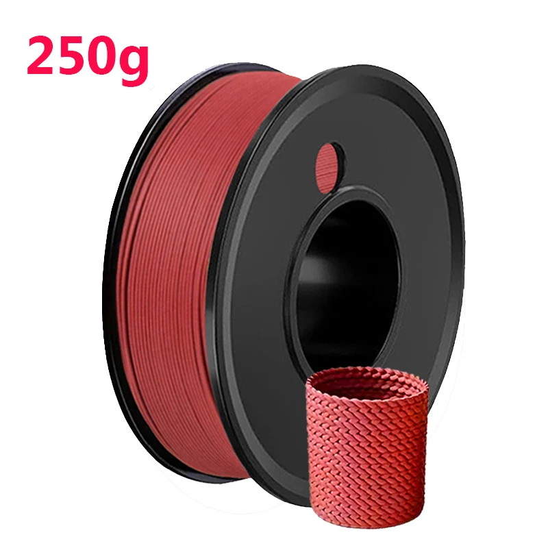 Premium Wood-Textured 3D Printer PLA Filament - 1.75mm, Black Walnut, Ebony, Cherry, and Sandalwood Finish, 250g to 1kg Options