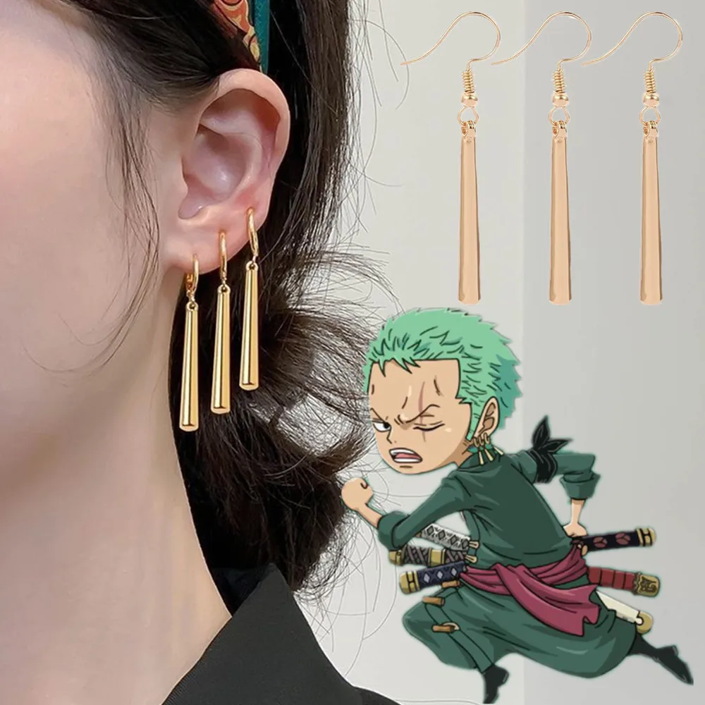 BouclesdOreillesRoronoaZoroPendentifCosplayrinitialisationdOreillepourCadeauUnisexe