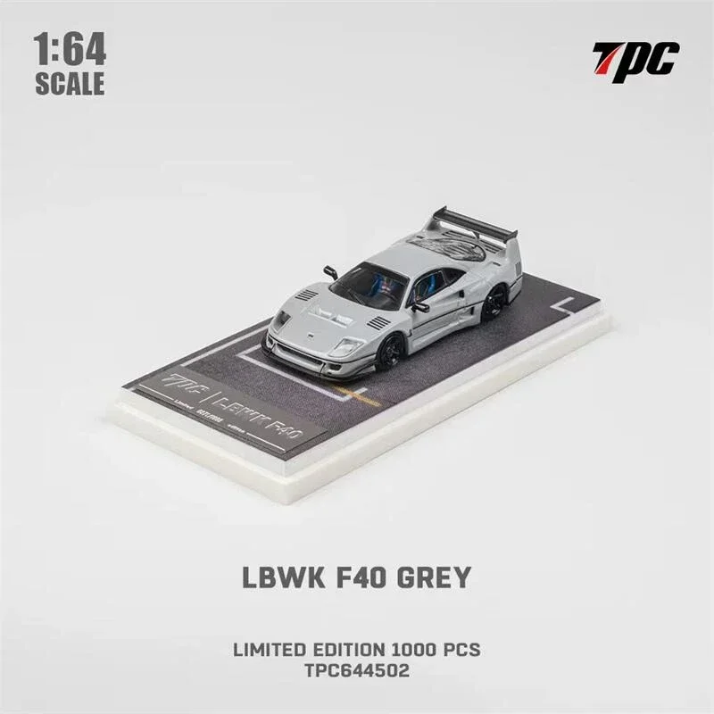 

TPC 1:64 LBWK F40 Grey limited1000 Diecast Model Cars