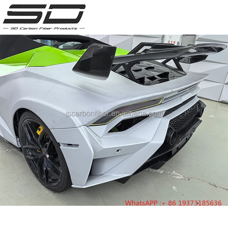 Sto Style Dry Carbon Fiber Full Set BodyKit Lamborghini Huracan EVO Spyder Models Car Parts - Image 4