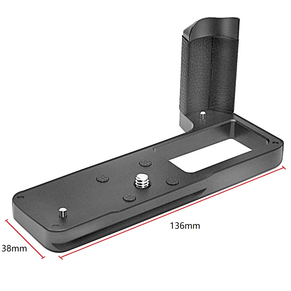 Mcoplus MCO-XT4 Metal Hand Grip L Bracket Quick Release Plate for Fujifilm X-T4 Camera with 1/4&rdquo;-20 Tripod Mount /Arca Swiss Pla
