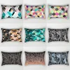 Hot Sale Modern Color Geometry  Pillow Covers High Quality Short Plush Velvet Rectangle Pillow Cases Room Decoration 1