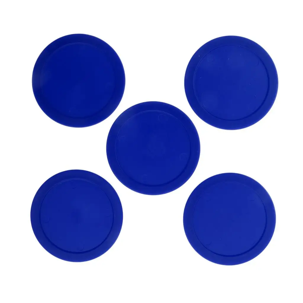 2x 5 Pieces 62mm Replacement Pucks for Full Size Tables Blue