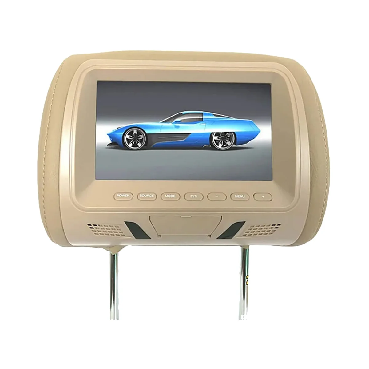 

7Inch Touch Screen Car Headrest Monitor MP5 Player Pillow Rear Seat Entertainment Multi-Media for AV USB SD MP4 MP5 FM