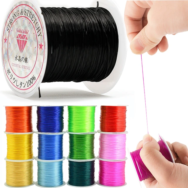 Elastic Stretch Cord Bracelets  Crystal Stretch Cord Elastic Line -  393inch/roll - Aliexpress