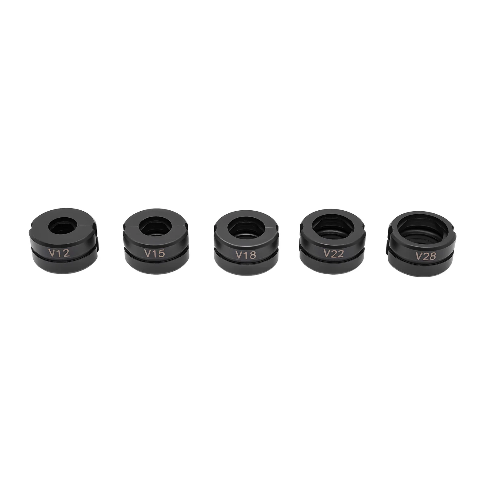 NEUESTE Crimpzange V-Kontur Orange Hydraulische Zange 360 ° Drehbarer Kopf 8T/80KN mit 5 Satz* Matrizen V12, V15, V18, V22, V28 – Detail 9